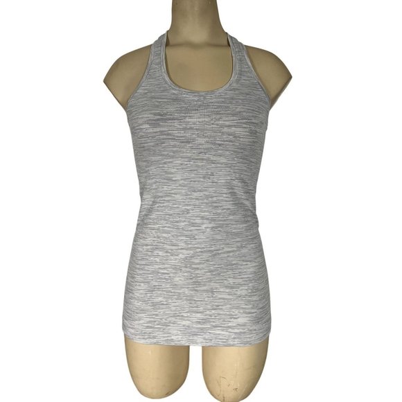 Lululemon women's light gray heathered workout top size small - Picture 1 of 7